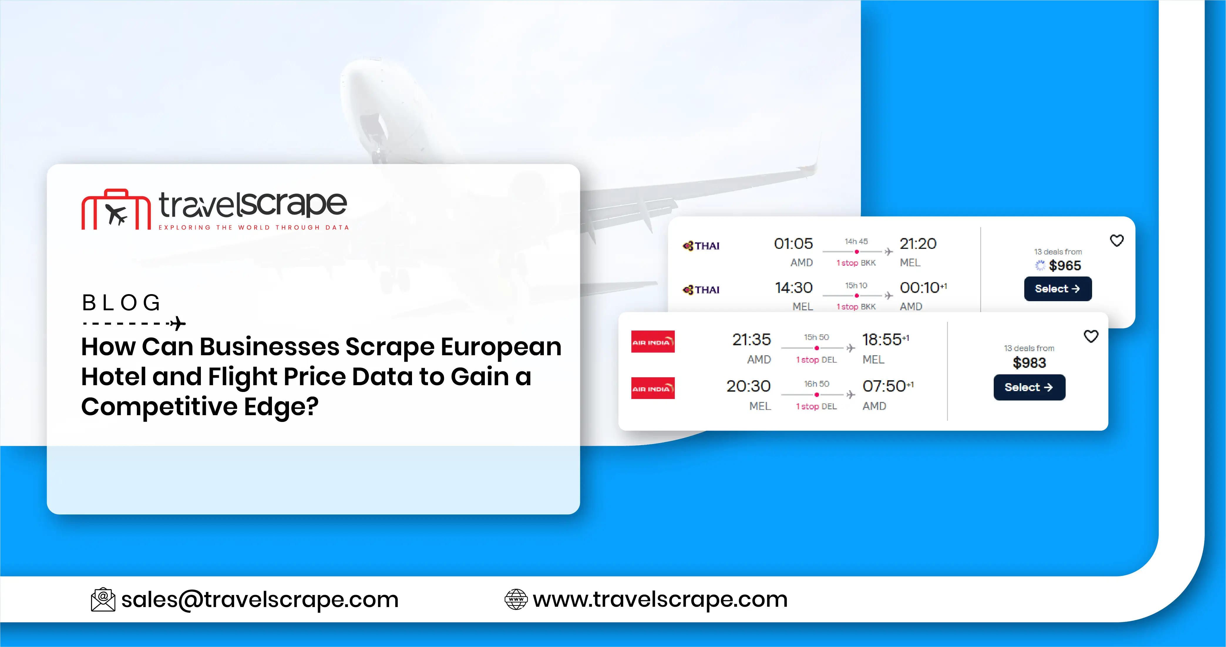 How Can Businesses Scrape European Hotel and Flight Price Data to Gain a Competitive Edge